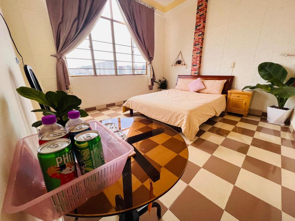Postel nebo postele na pokoji v ubytování Nụ Cười Xinh