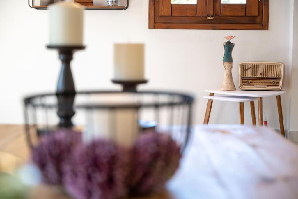 Łóżko lub łóżka w pokoju w obiekcie La Casa Rustica