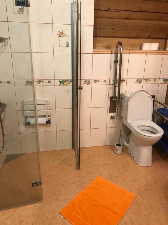 Koupelna v ubytování Samota u Hadince