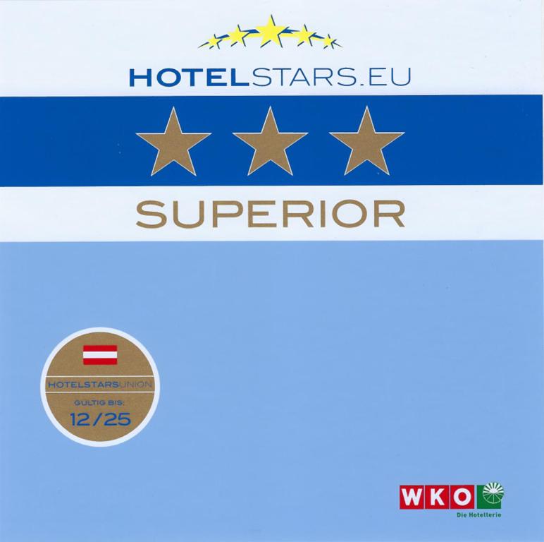Certifikát, hodnocení, plakát nebo jiný dokument vystavený v ubytování Hotel Lucia - 3 Sterne Superior