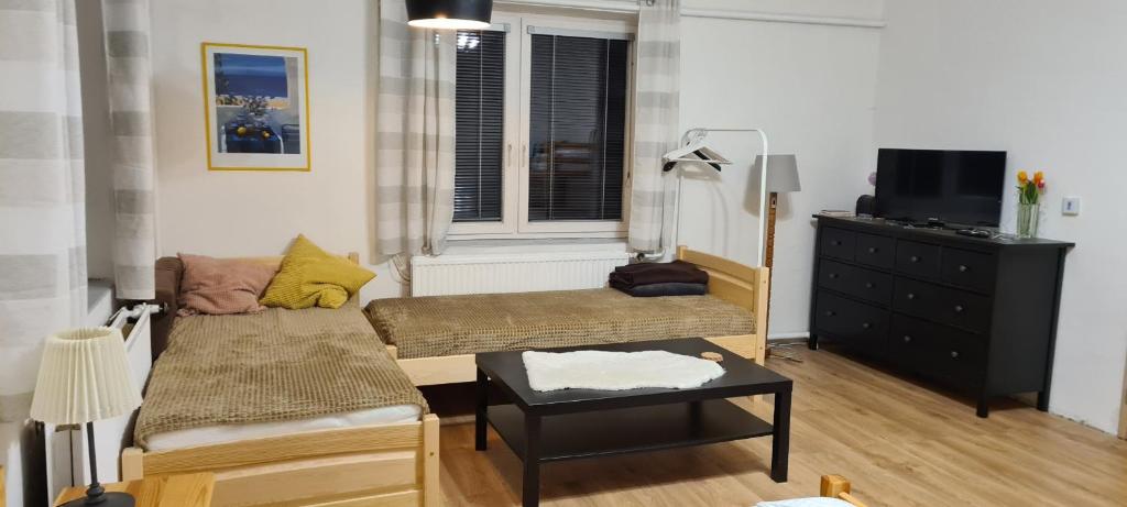 TV a/nebo společenská místnost v ubytování Apartmán 33