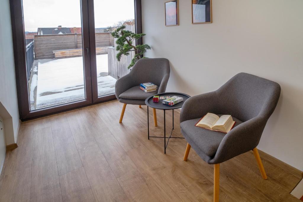 Posezení v ubytování Hotel Smrž