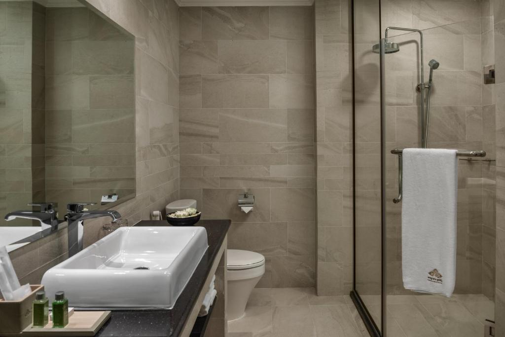 Koupelna v ubytování Duong Chan Hotel
