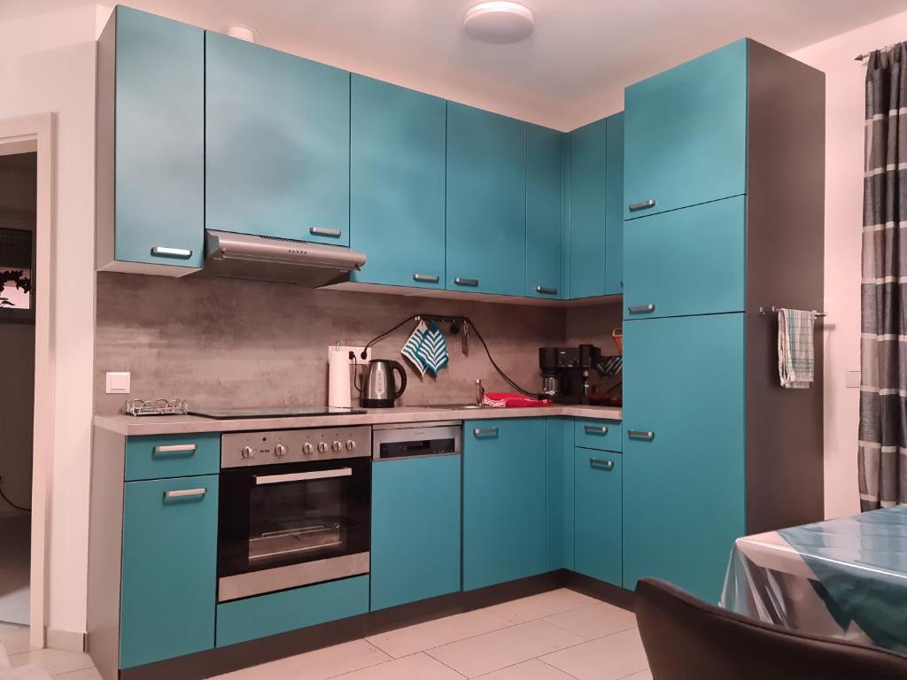 Kuchyňa alebo kuchynka v ubytovaní Beutlich's Wörtherseeappartements