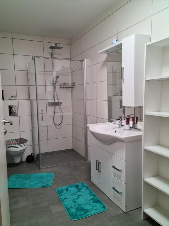Kúpeľňa v ubytovaní Beutlich's Wörtherseeappartements