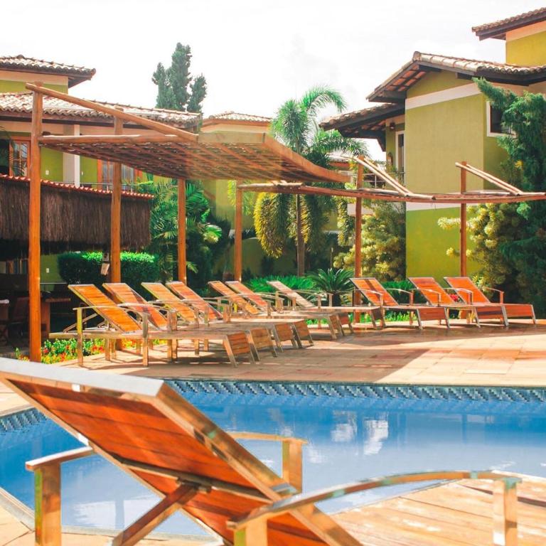Bazén v ubytování Vila Miola Hotel nebo v jeho okolí