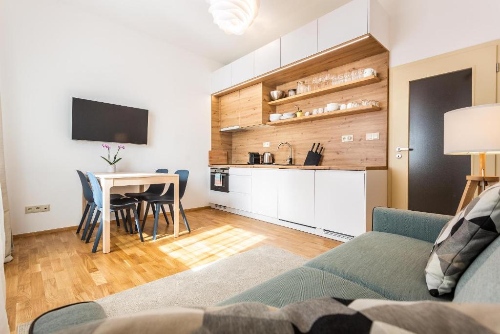 TV a/nebo společenská místnost v ubytování U Pivovaru - Apartments Boží Dar