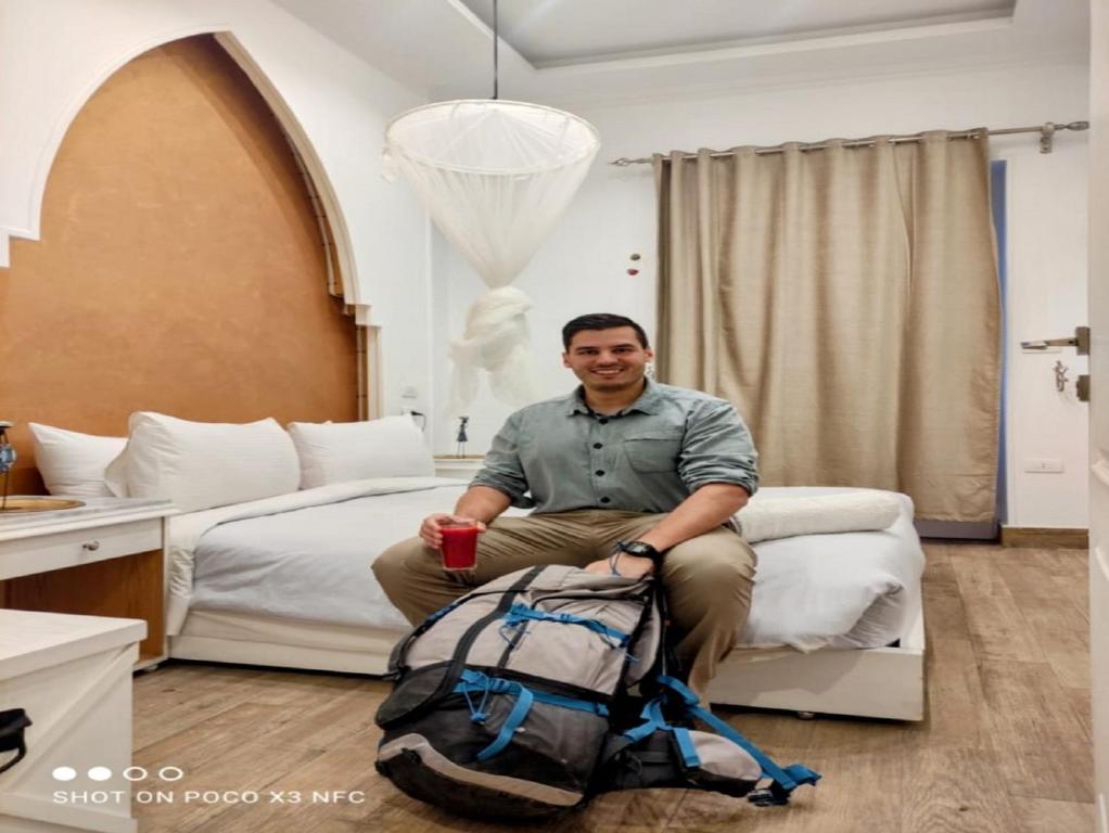 Posezení v ubytování Paris Hotel Cairo