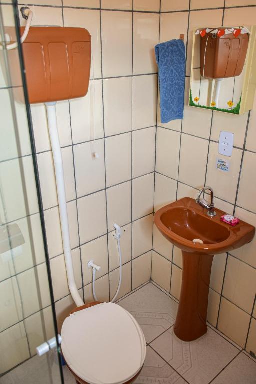 Koupelna v ubytování Casa da Mineira Hospedaria