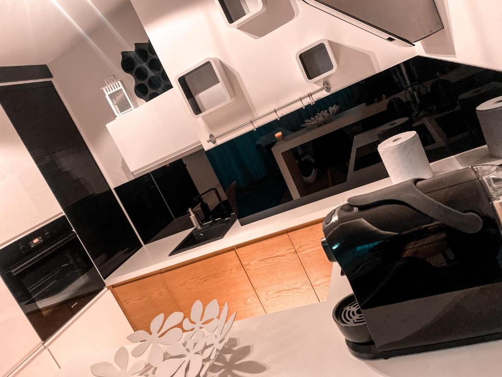 Kuchyňa alebo kuchynka v ubytovaní Apartament Solna 80 - Centrum Miasta z podziemnym garażem