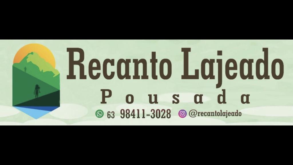un signe pour le laboratoire régional de pucadia; dans l'établissement Pousada Recanto Lajeado, à Lajeado