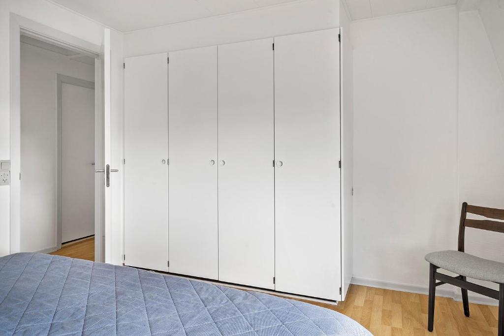 Postel nebo postele na pokoji v ubytování Ulfborg Sky Apartment