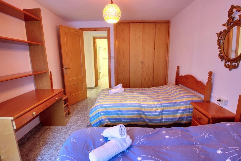 Postel nebo postele na pokoji v ubytování Casa Rural El Hidalgo Valdecolmenas de Arriba