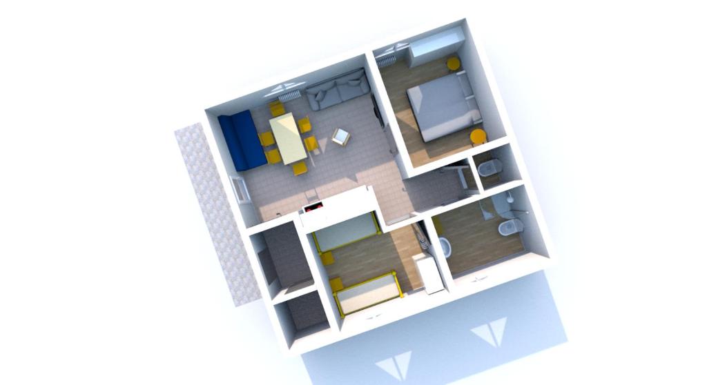 Půdorys ubytování Apartma Lilija Golte