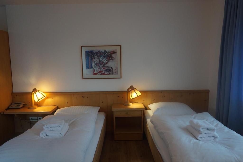 Voodi või voodid majutusasutuse Hotel Sternen toas