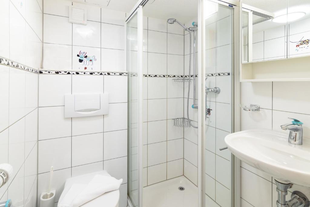 Koupelna v ubytování Chalet Schweizerhof 1