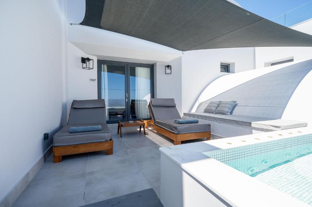 Posezení v ubytování Karat Suites