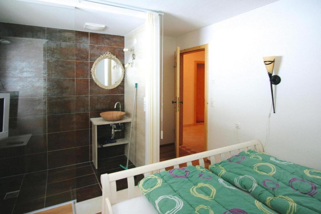 Posteľ alebo postele v izbe v ubytovaní Chalet in Hochkrimml