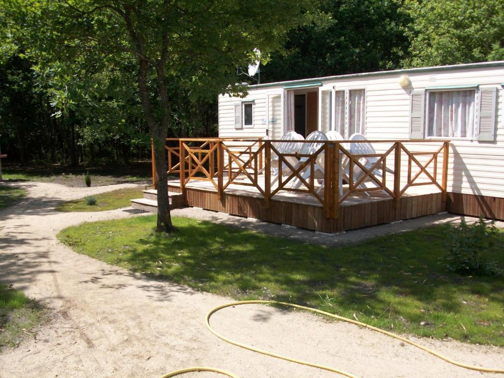 Zahrada ubytování Mobilhome 1 calme et tranquilité