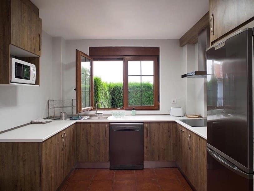 Kuchyň nebo kuchyňský kout v ubytování Las Casitas de Santillana