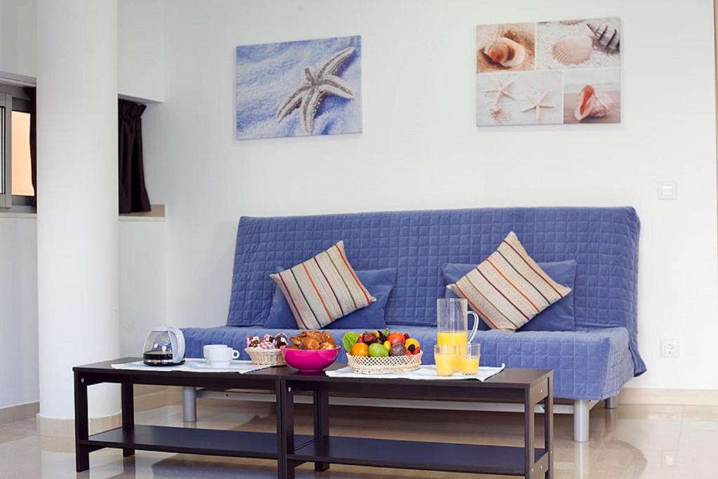 Posezení v ubytování Charmsuites Nou Rambla