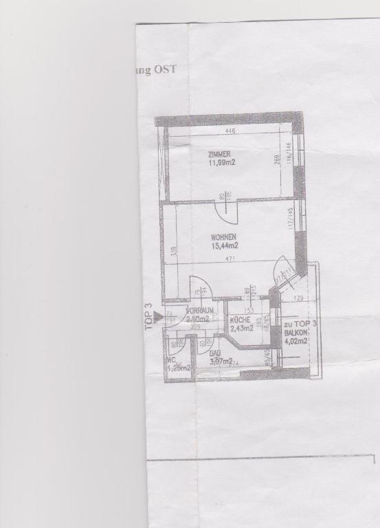 Půdorys ubytování Ferienwohnung Pezi