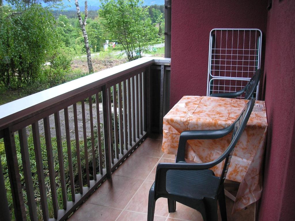 Balkón nebo terasa v ubytování Ferienwohnung Pezi