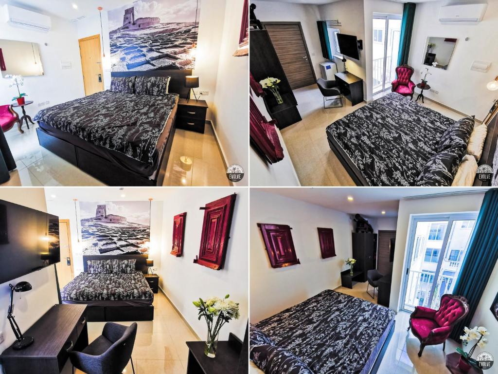 Postel nebo postele na pokoji v ubytování Evolve Coliving Guesthouse