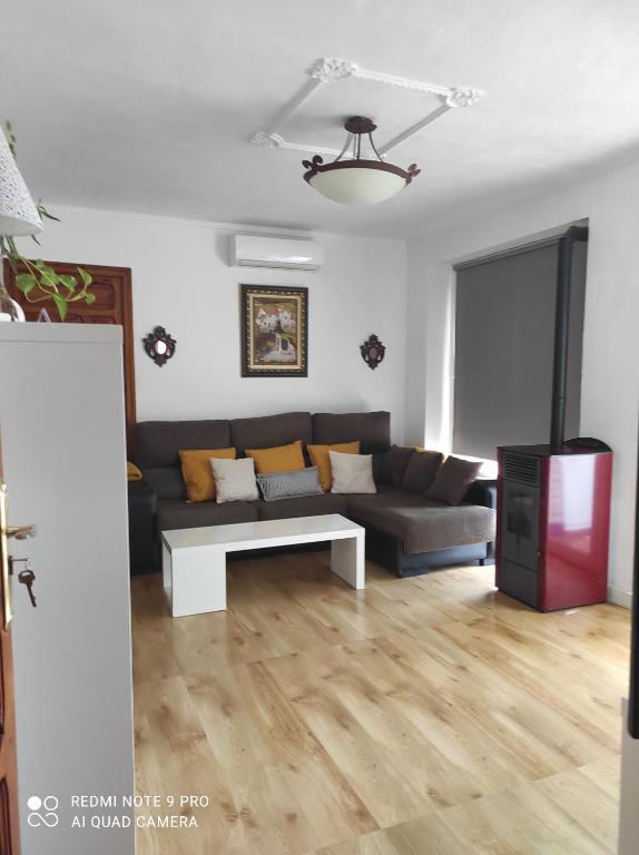 Posezení v ubytování Casa de las Lanzas