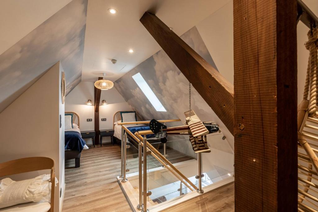 Postel nebo postele na pokoji v ubytování Le Bailliage Hôtel & Spa