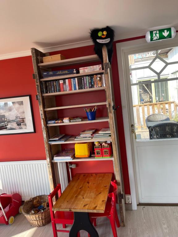 Knihovna v bed and breakfast