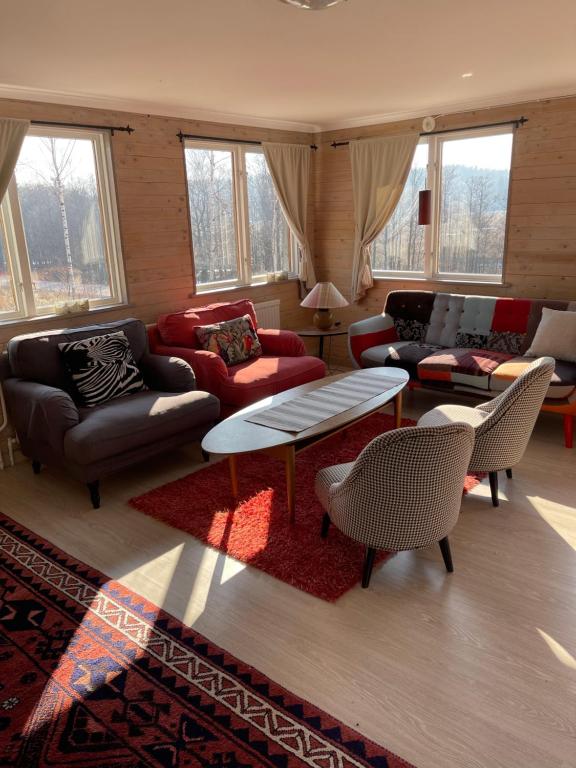 Posezení v ubytování Kolmårdsgården B&B