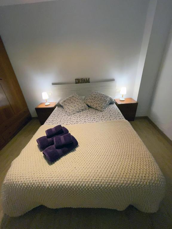 A bed or beds in a room at Apartaments Albiñana