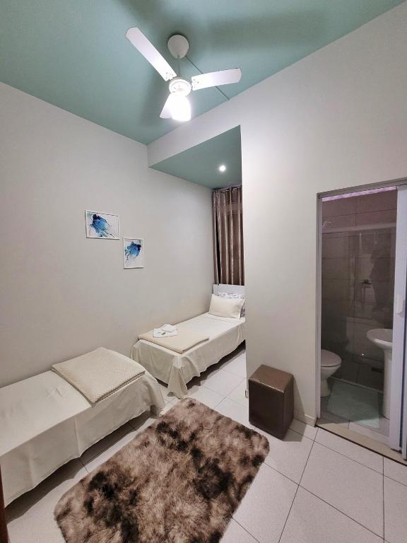 Koupelna v ubytování Hotel Hiperion Maringá