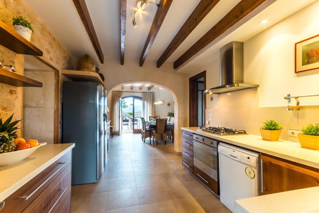 Kuchyň nebo kuchyňský kout v ubytování Ideal Property Mallorca - Pleta