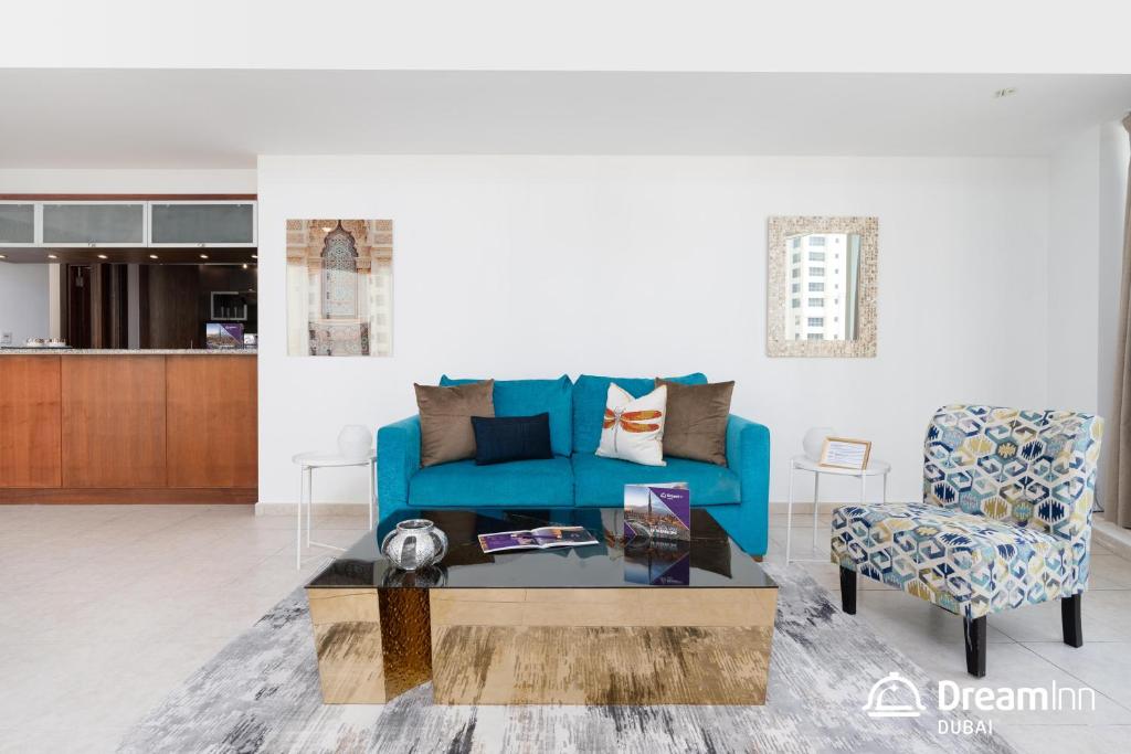 Istumisnurk majutusasutuses Dream Inn Apartments - Al Sahab