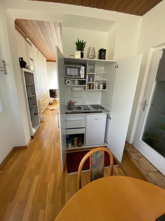 Kuchyň nebo kuchyňský kout v ubytování Appartements Gabat Nähe Red Bull Ring