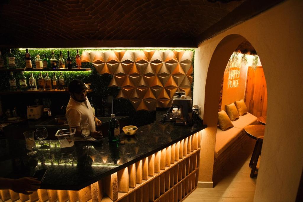Lounge nebo bar v ubytování Suites Paraiso Tequis