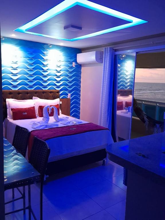 Postel nebo postele na pokoji v ubytování Flats Bahia