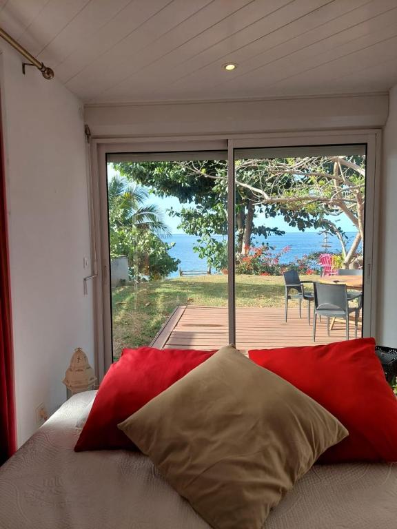 Postel nebo postele na pokoji v ubytování Villa des Galets