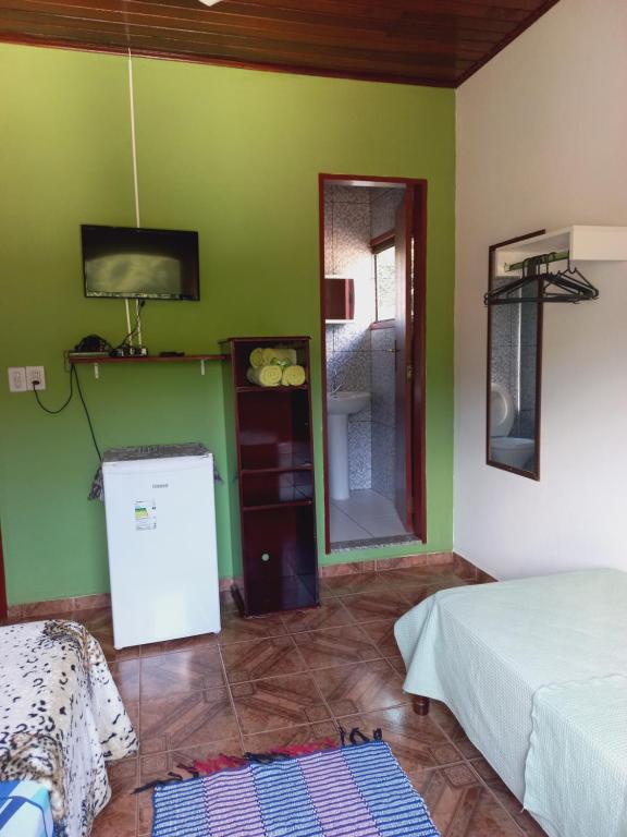 Kuchyň nebo kuchyňský kout v ubytování Pousada Canto Verde