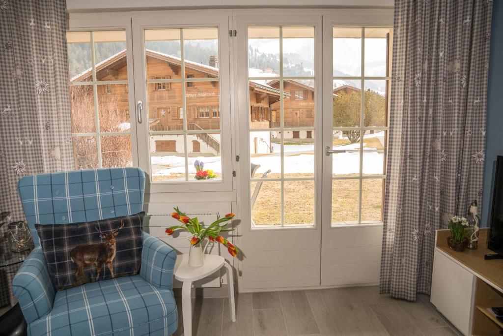 Zona d'estar a Chalet Spitzhorn - Your Peak Getaway - Private Terrasse & gratis Parkplatz