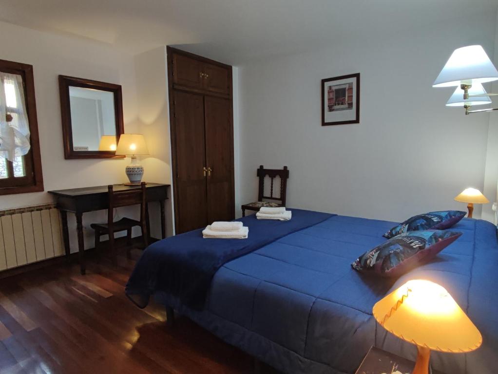 Cama o camas de una habitación en Casa Rural Erletxe