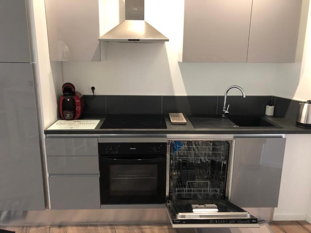a kitchen with a dishwasher and a sink at Paisible logement à Brive proche centre-ville et campagne avec Wifi Netflix et Parking privé in Brive-la-Gaillarde