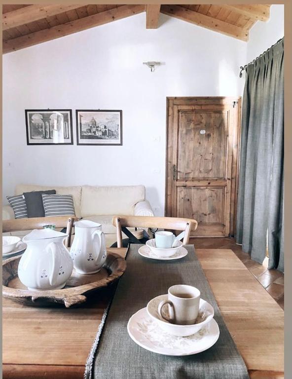 Posezení v ubytování Le Quattro Stagioni B&B and Apartament