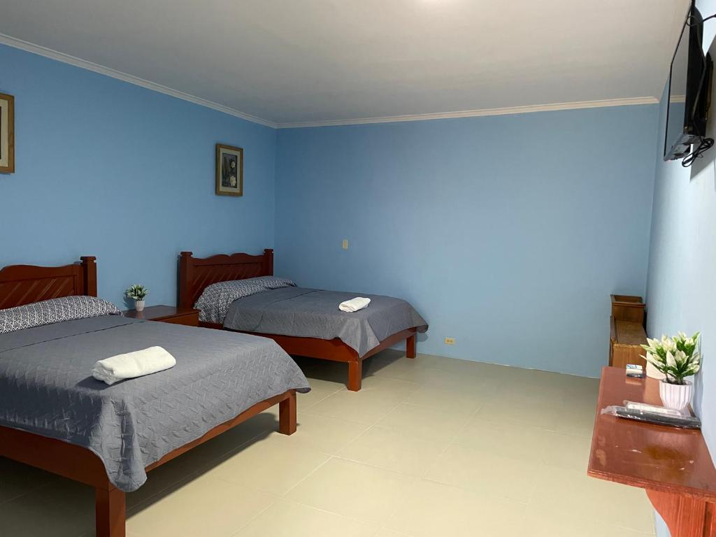 Postel nebo postele na pokoji v ubytování El Valle Resort & Spa - Aguas Termales