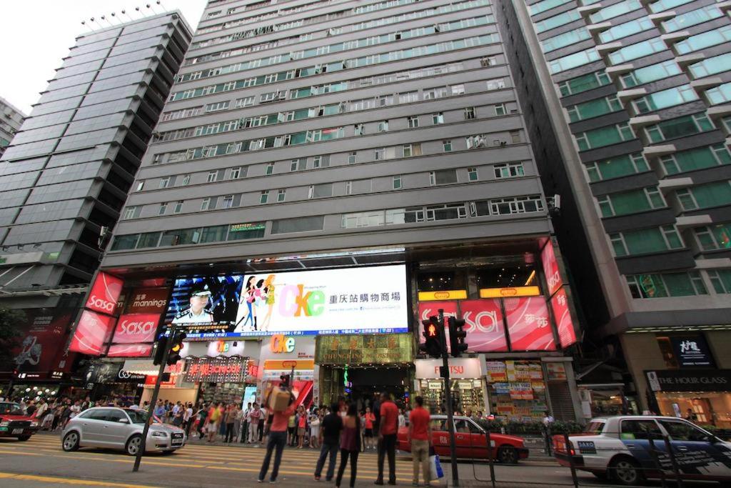Nespecifikovaný výhled na destinaci Hongkong nebo výhled na město při pohledu z penzionu