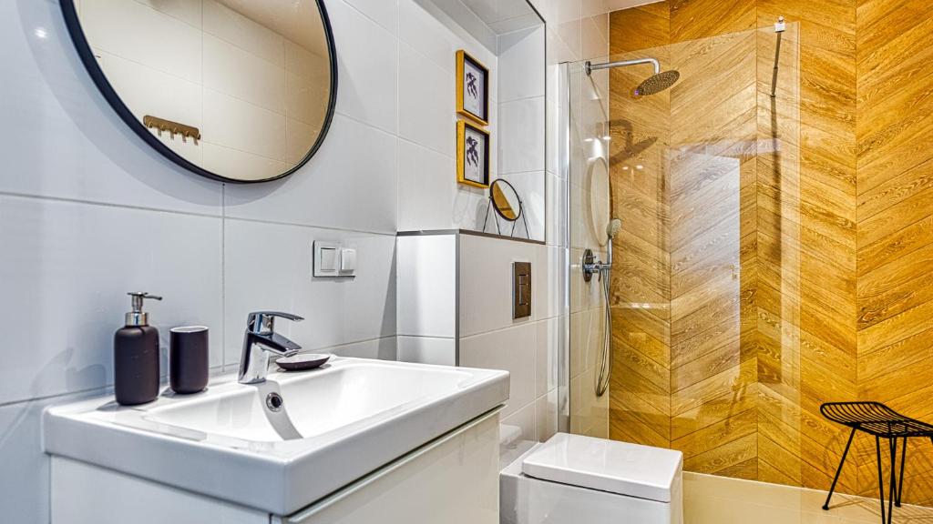 Kúpeľňa v ubytovaní Apartament Triventi 98 z Widokiem- 5D Apartamenty