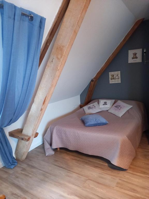 Postel nebo postele na pokoji v ubytování Ferme du Rupalley