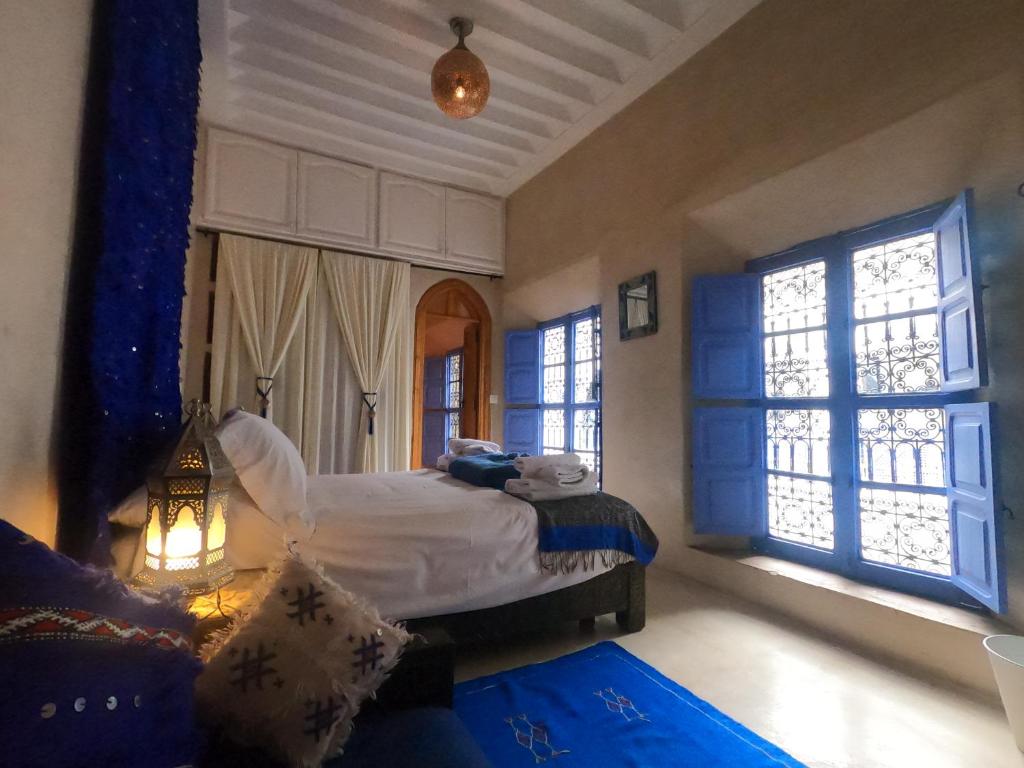 One of the rooms in Riad Chameleon